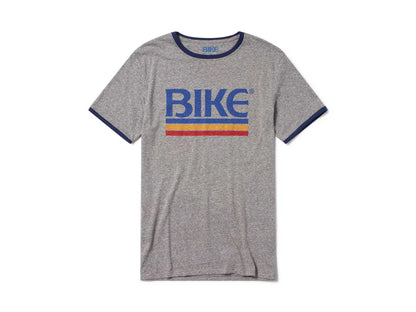 Gray Bike logo t-shirt made from 60% Cotton and 40% Polyester. 