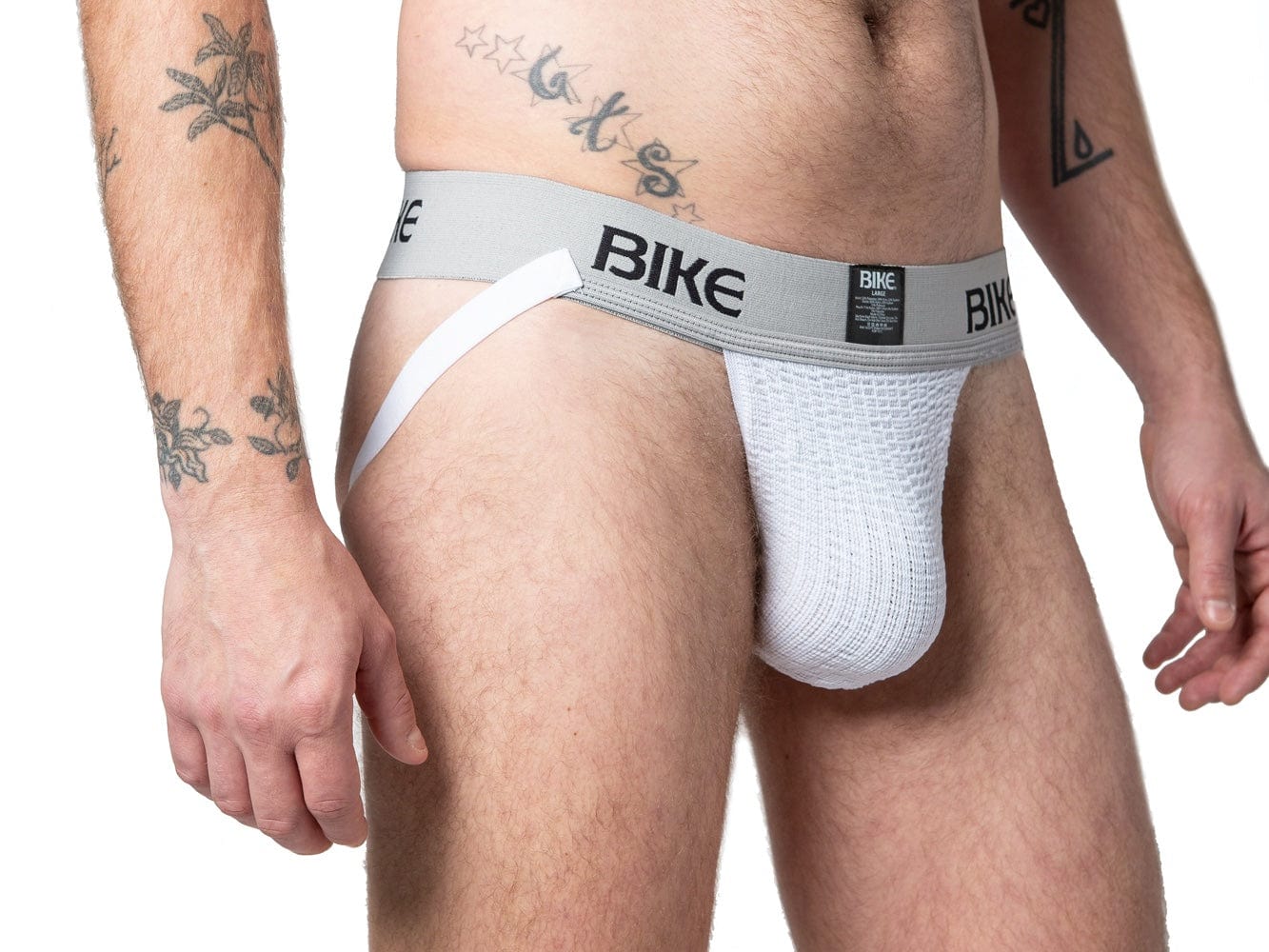 This white, thick banded jock is soft, lightweight, breathable, and has exceptional moisture-wicking capabilities. The pouch is constructed to support you firmly and comfortably.