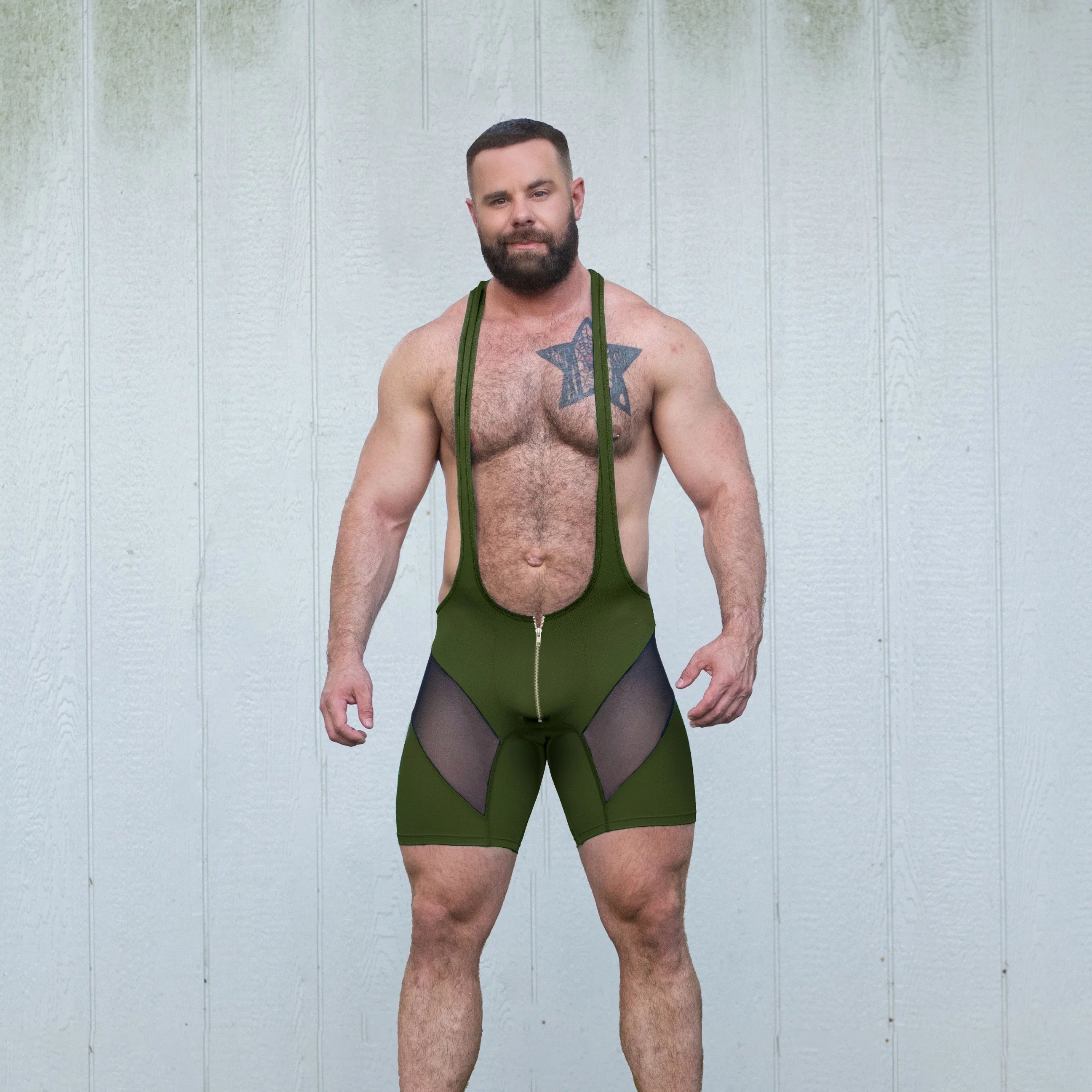 Green Kink and Fetish Singlet