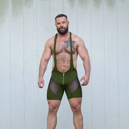 Green Kink and Fetish Singlet