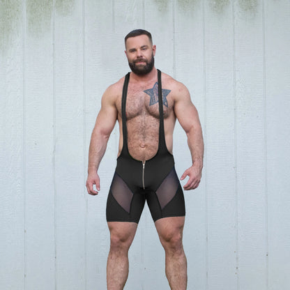 Gay fetish black wrestling singlet