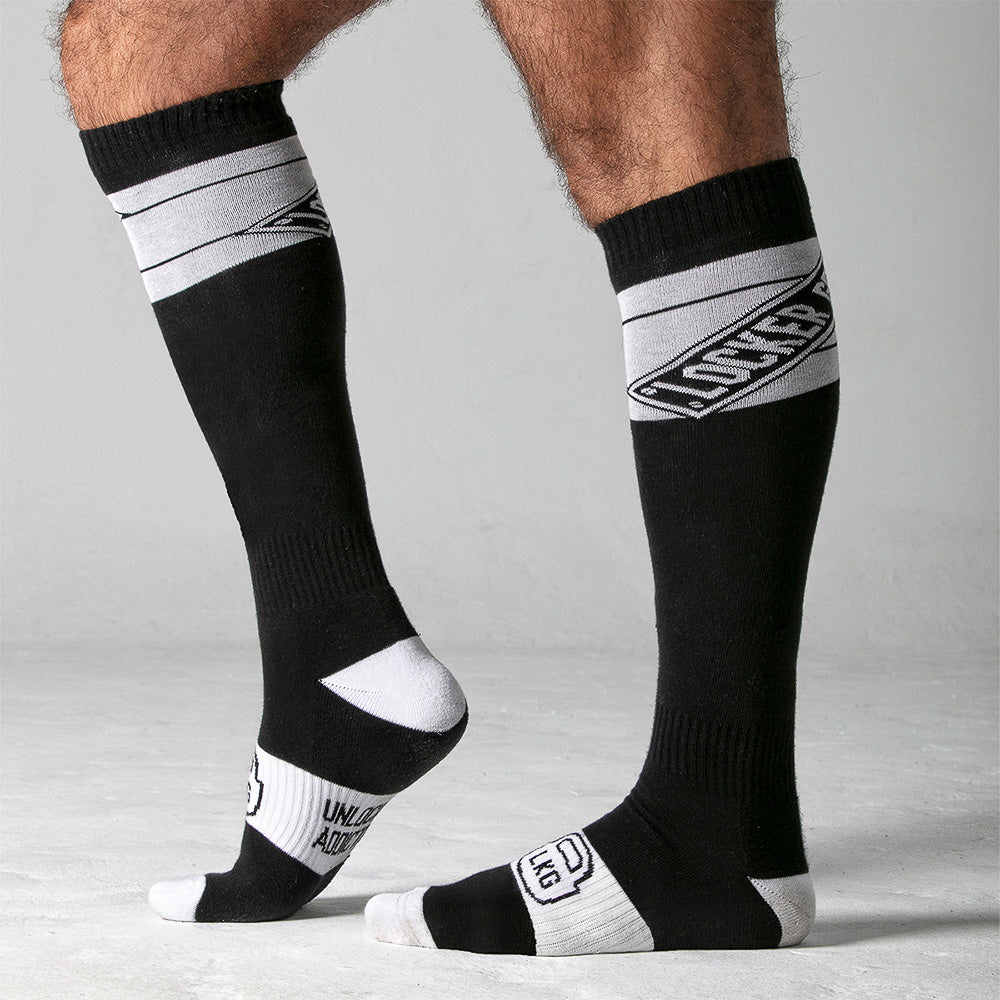 Black and White socks for gay men's fetish