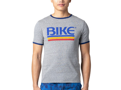 Gray Bike logo t-shirt made from 60% Cotton and 40% Polyester. 