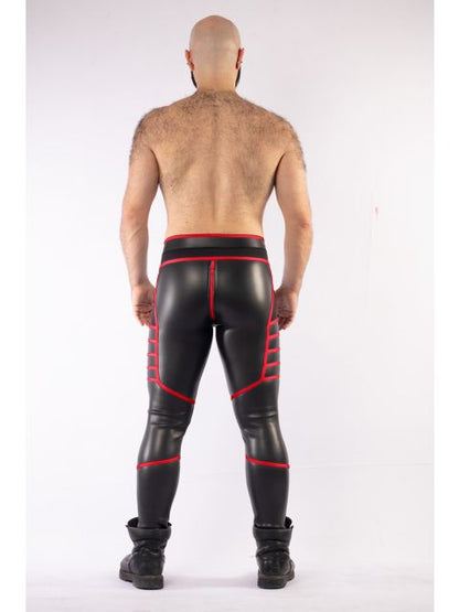 Neoprene V-Shaped Pants With Cod Piece And Zipper