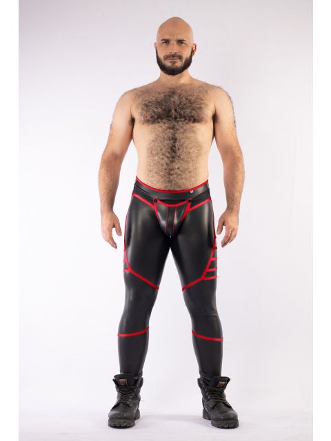 Neoprene V-Shaped Pants With Cod Piece And Zipper