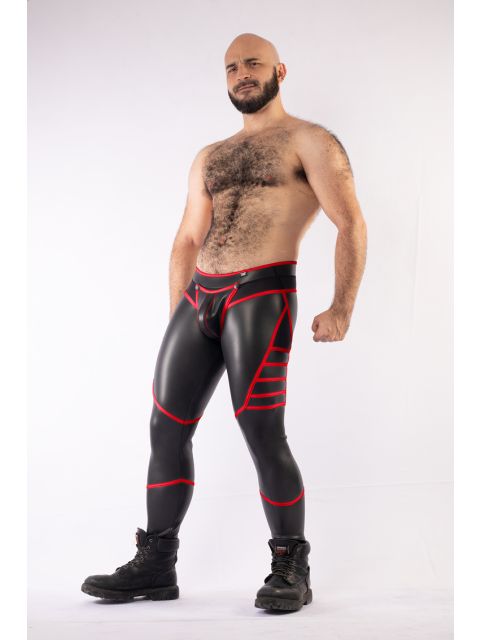 Neoprene V-Shaped Pants With Cod Piece And Zipper
