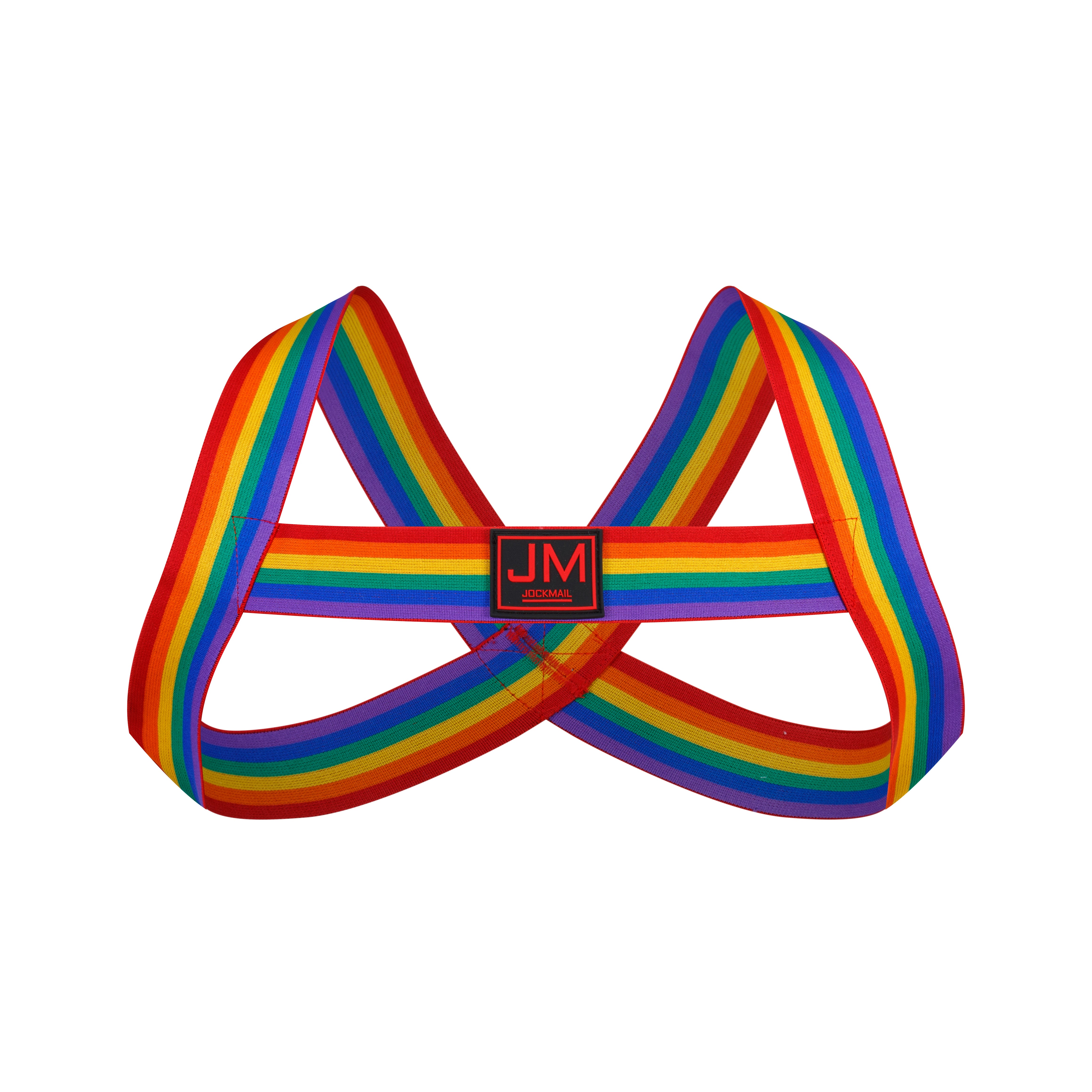 Rainbow x cross nylon elastic harness pride